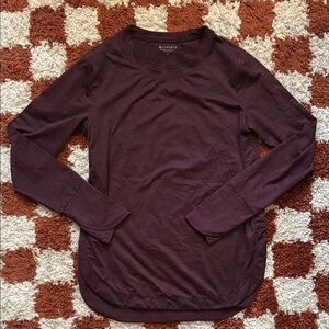 Athleta Rich Plum Long Sleeve Top